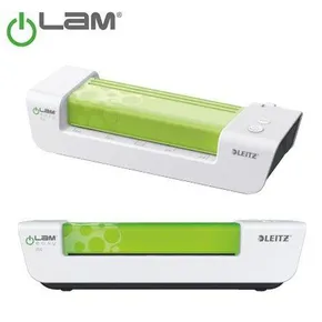 Teplý laminátor Leitz iLAM Easy A4, lesklá biela / zelená